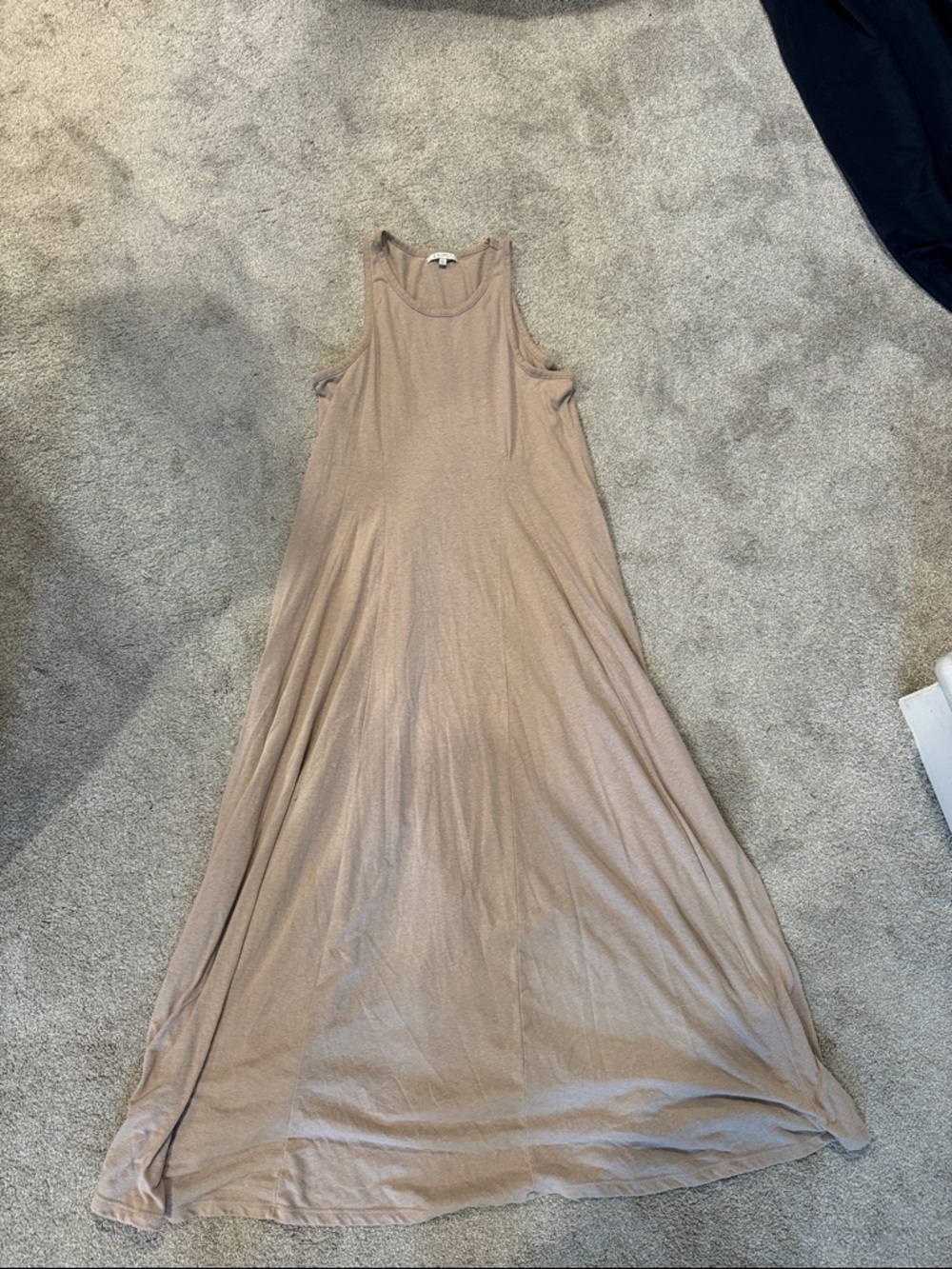 Z Supply Taupe Scoop Neck Maxi Dress